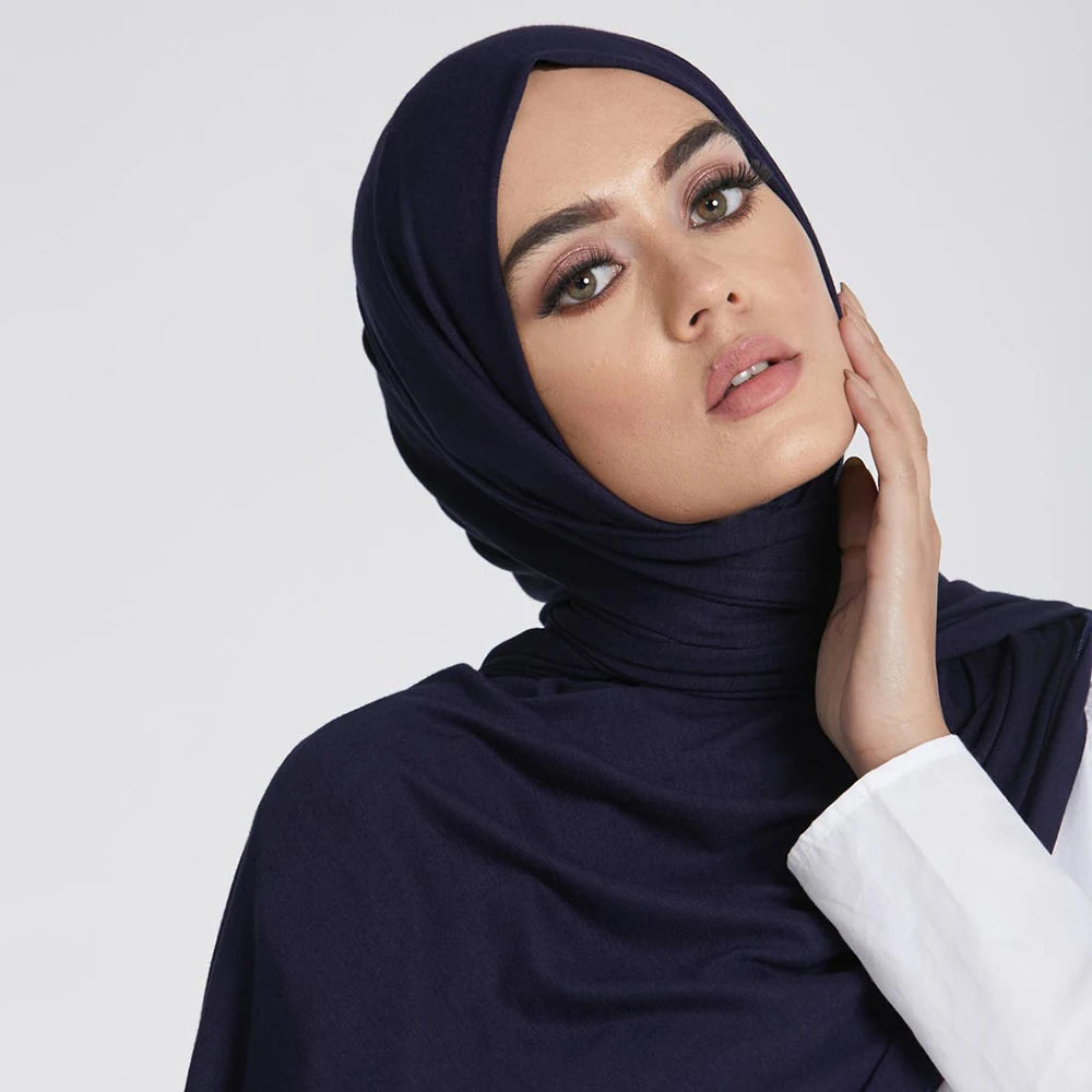 Baumwoll-Modal-Jersey-Hijab für Damen